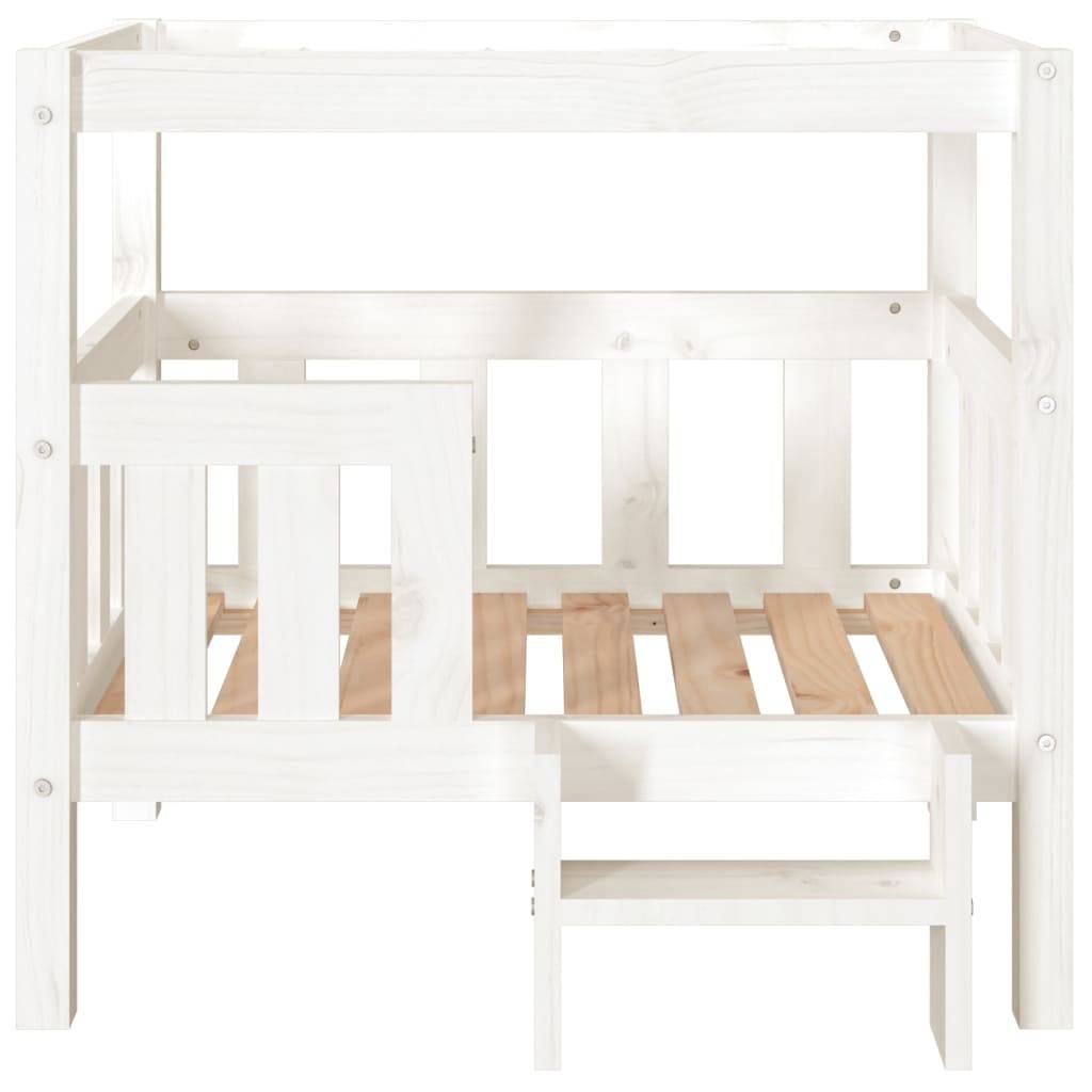 Vidaxl - Lit pour chien Blanc 75,5x63,5x70 cm Bois de pin solide vidaXL 822378 - Image 9