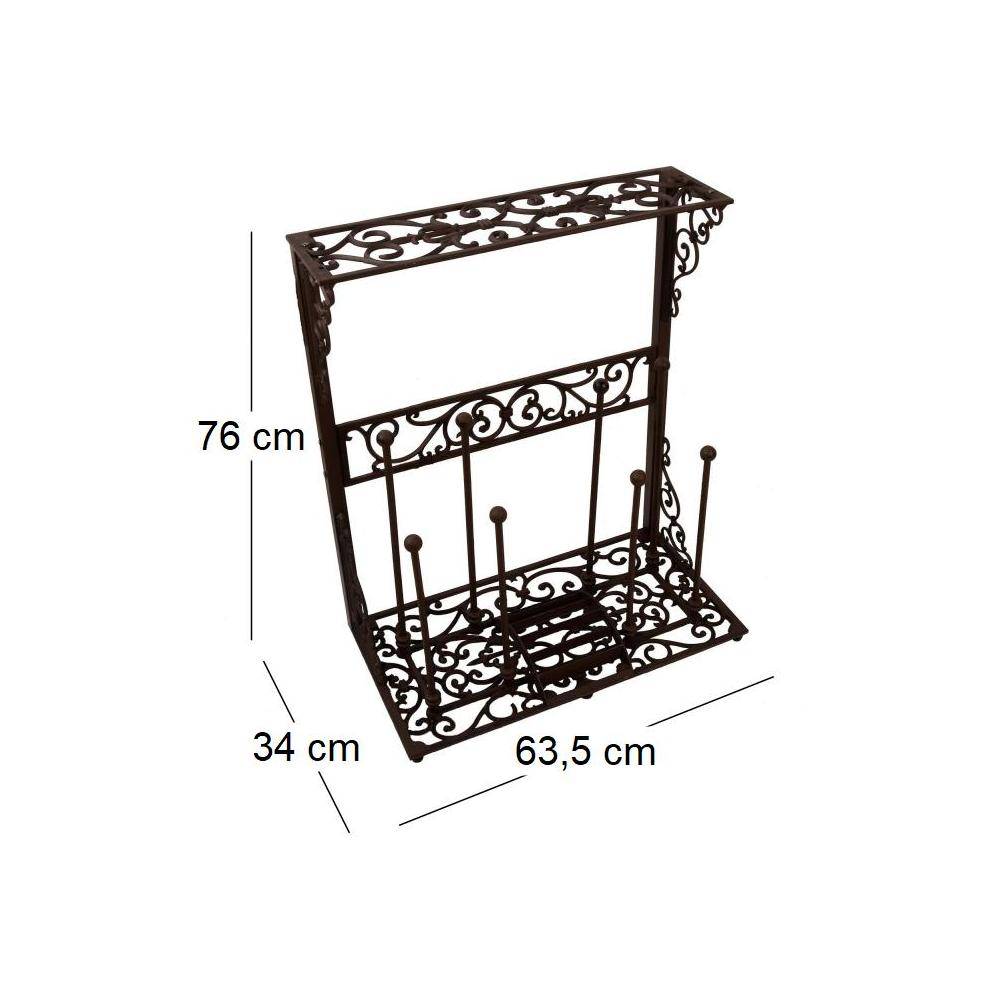 Esschert Design - Porte bottes de jardin en fonte 4 paires - Image 4