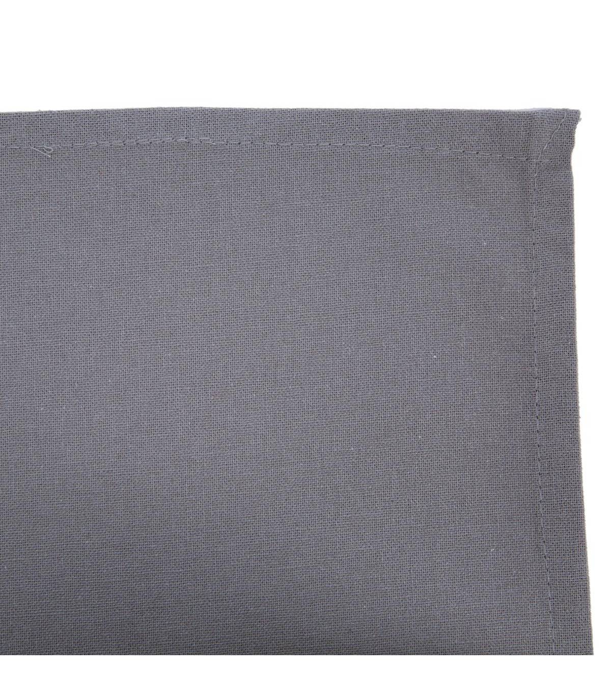 Lot de 4 Serviettes  de table en Coton Gris clair 40 x 40 cm - Image 2