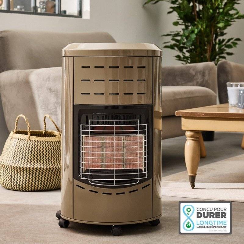 Favex - Chauffage d'appoint à gaz Calgary Taupe - FAVEX - Infrarouge - Prêt à l'emploi livré avec Tuyau et détendeur - Jusqu'à 40 m² - Image 2