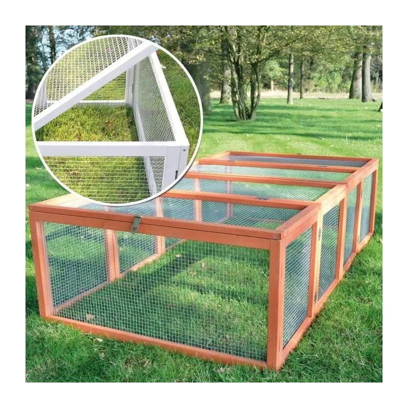 Clapier lapins Rabbit Run exterieur- Cage Mobile -Couleur Blanc - Image 5