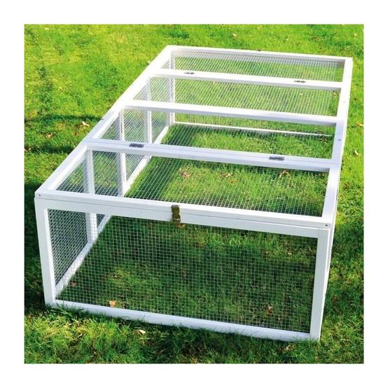Clapier lapins Rabbit Run exterieur- Cage Mobile -Couleur Blanc - Image 1