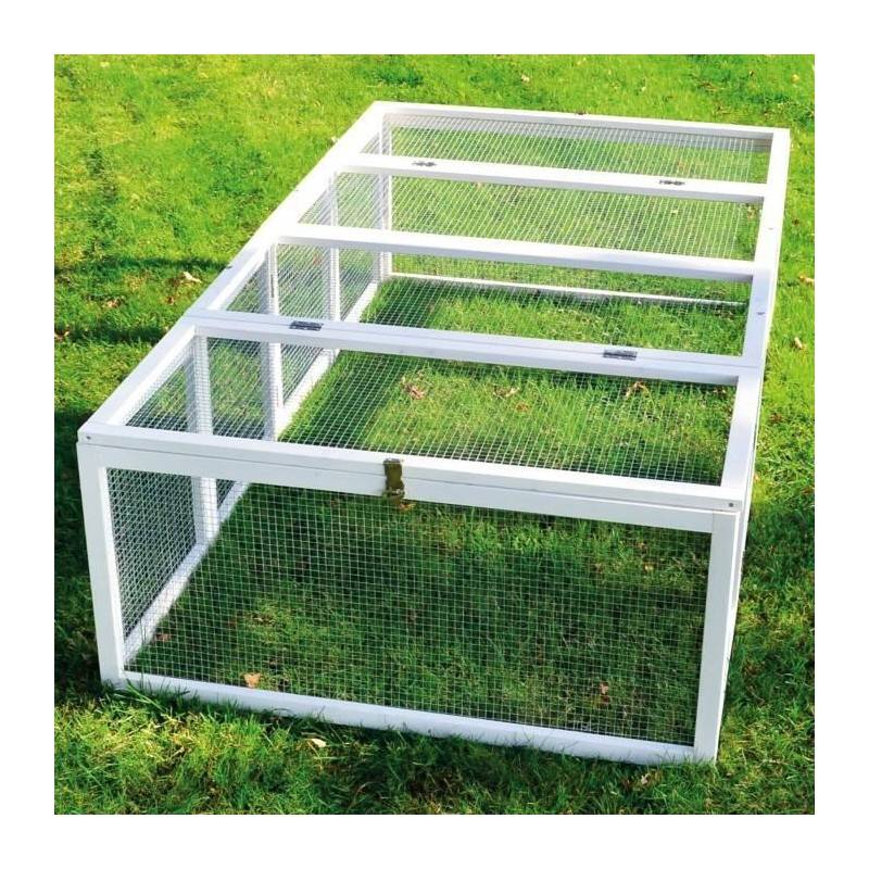 Clapier lapins Rabbit Run exterieur- Cage Mobile -Couleur Blanc - Image 1