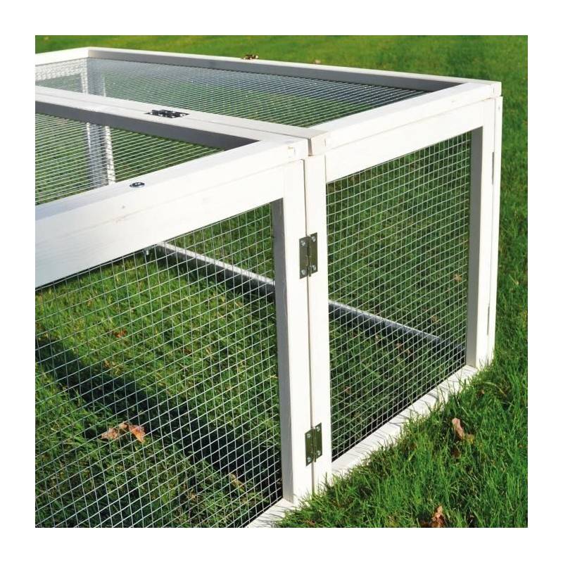 Clapier lapins Rabbit Run exterieur- Cage Mobile -Couleur Blanc - Image 3