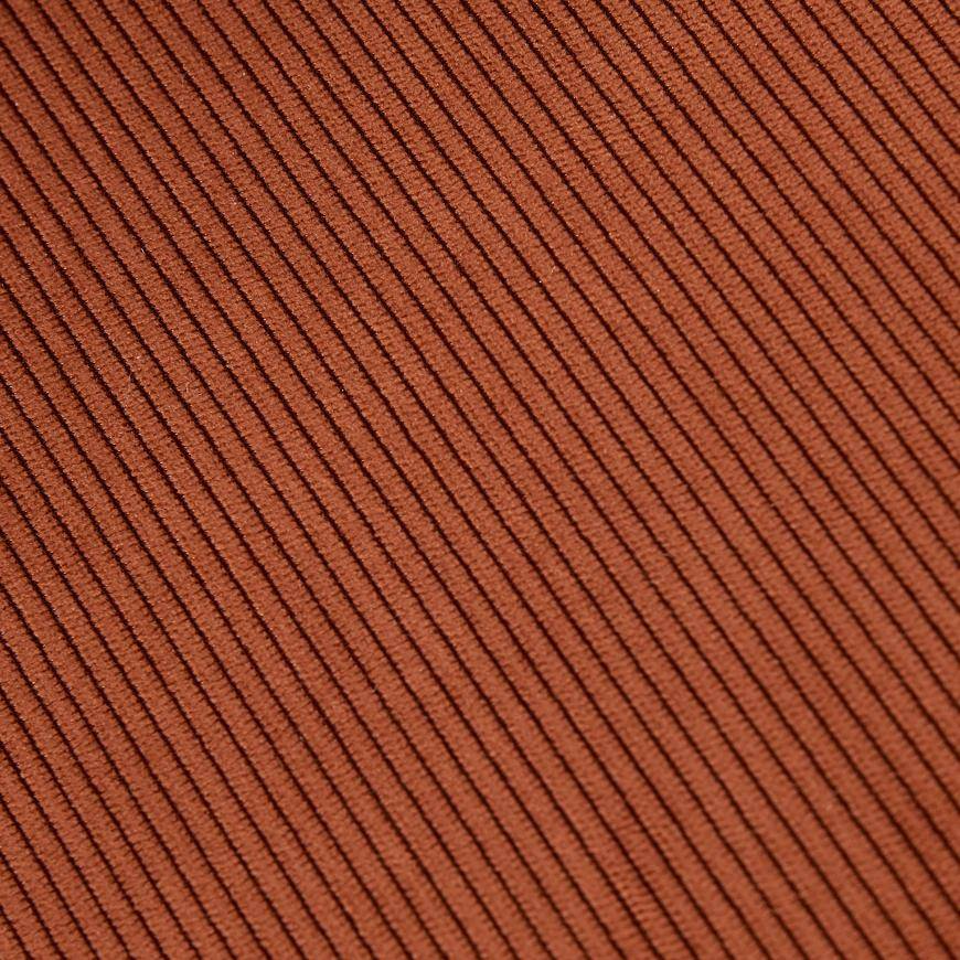Sicaan Lot de 2 tabourets de bar modernes IRIS velours côtelé terracotta 65 cm - Image 8