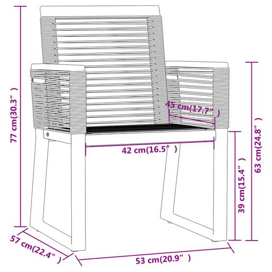 Salon de Jardin 4P Rotin PVC et Acier pour Terrasse Carré Noir – ComfortXL Outdoor Living - Image 7
