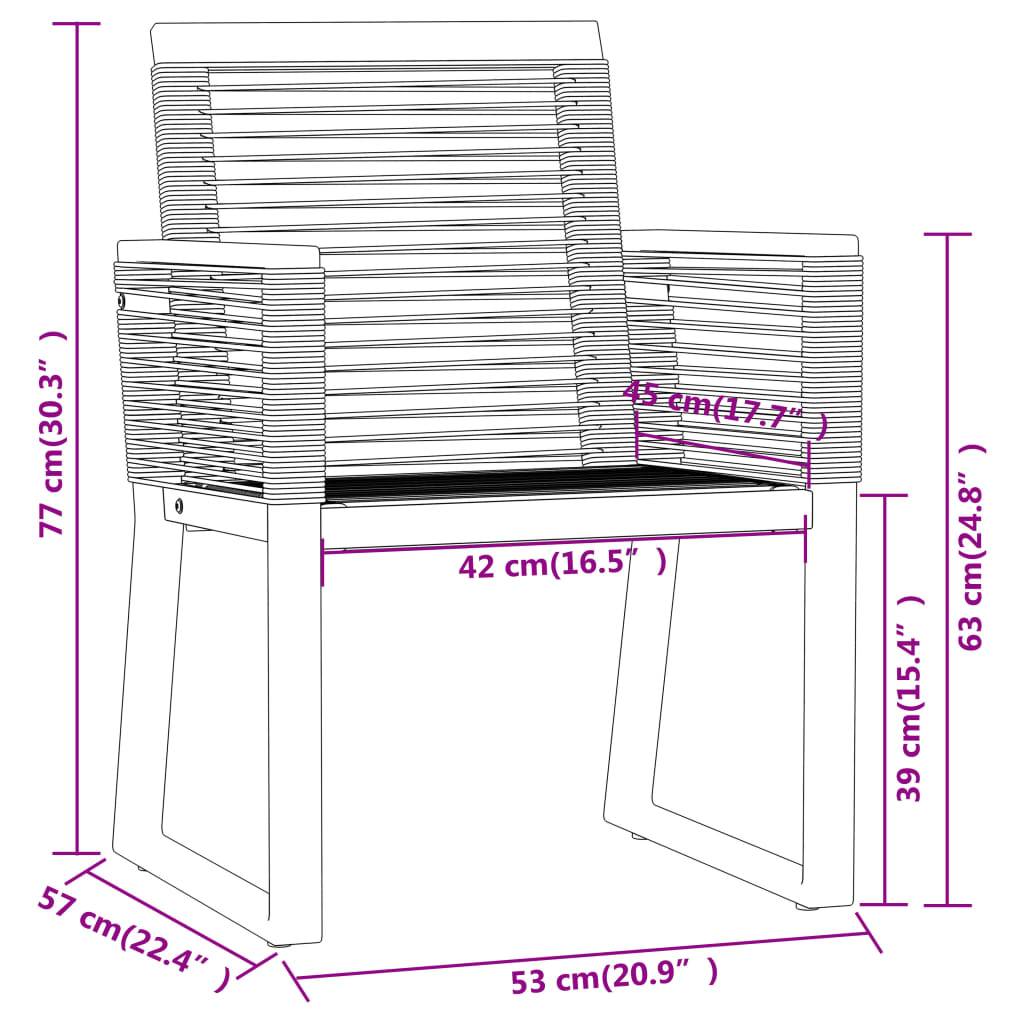Salon de Jardin 4P Rotin PVC et Acier pour Terrasse Carré Noir – ComfortXL Outdoor Living - Image 7