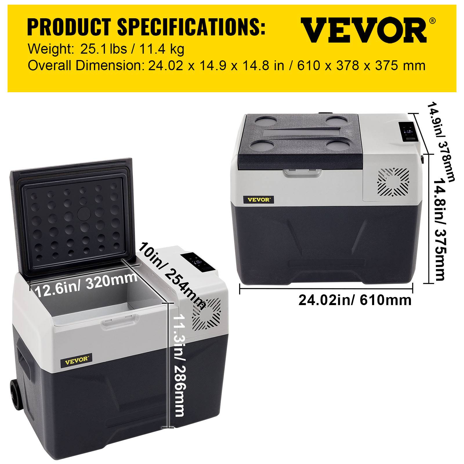 VEVOR Mini frigo portable pour voiture 30L - Image 7