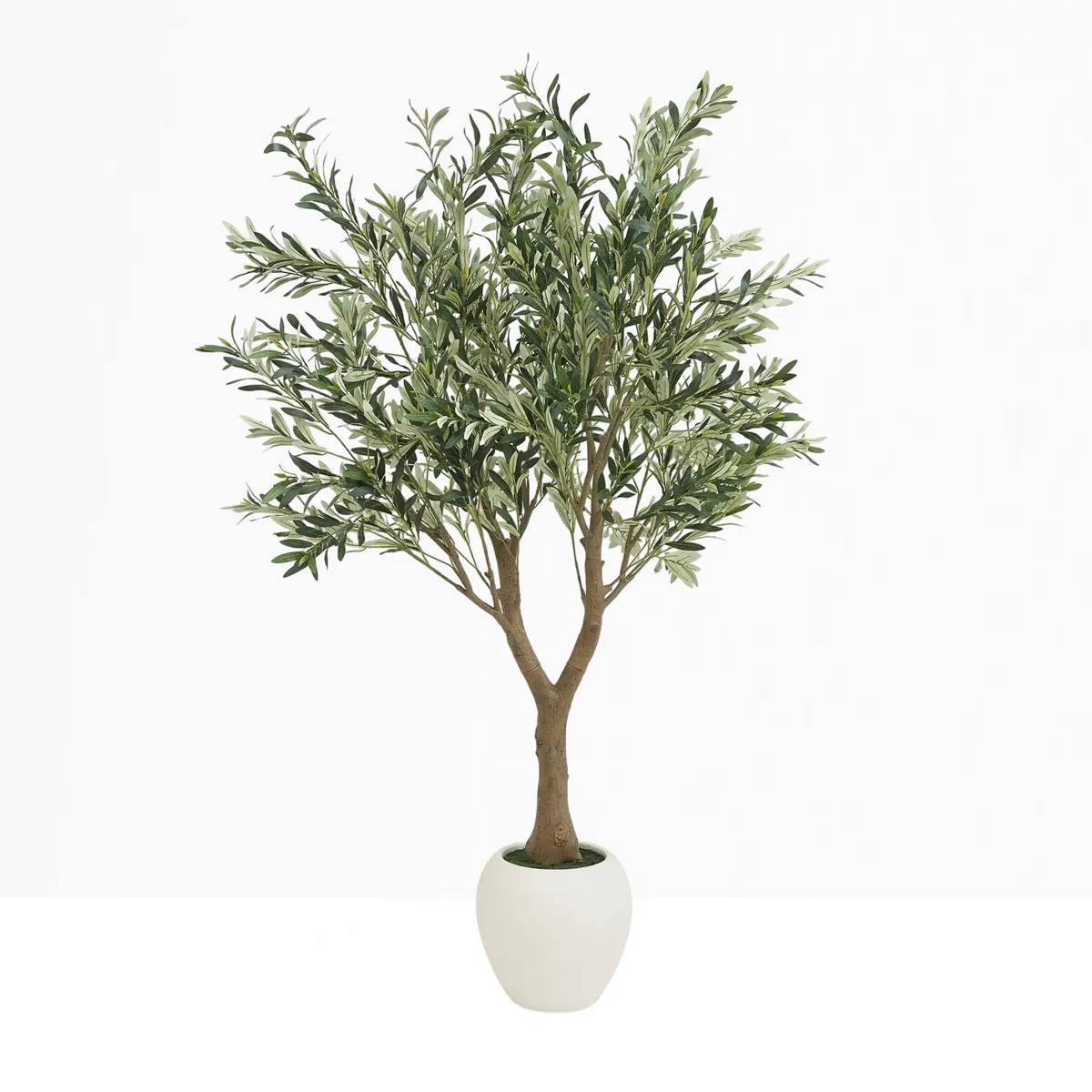 Olivier artificiel pot blanc 180cm - Image 2