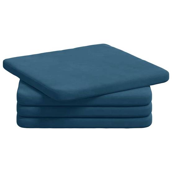 PANGIVO - Coussins de siège velours bleu 40 x 40 x 3 cm - PANGIVO - Image 2