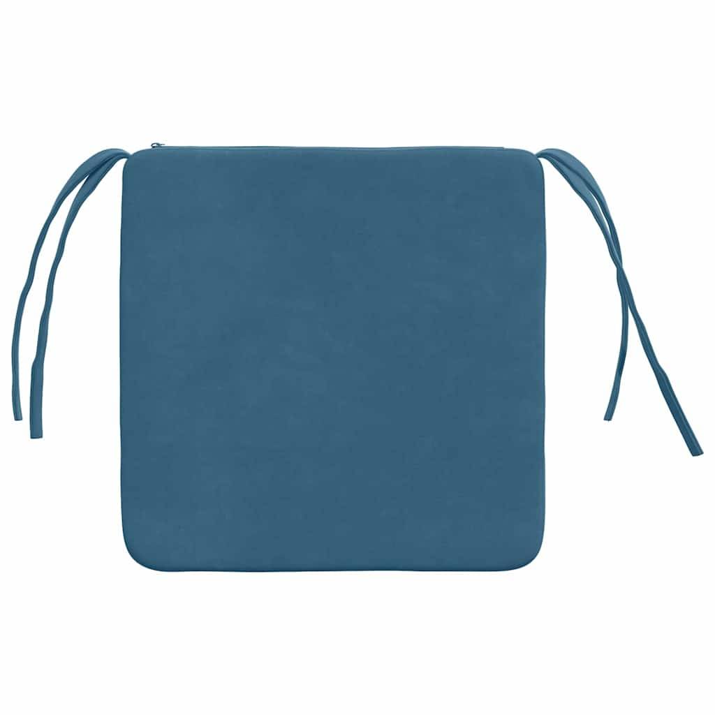 PANGIVO - Coussins de siège velours bleu 40 x 40 x 3 cm - PANGIVO - Image 7