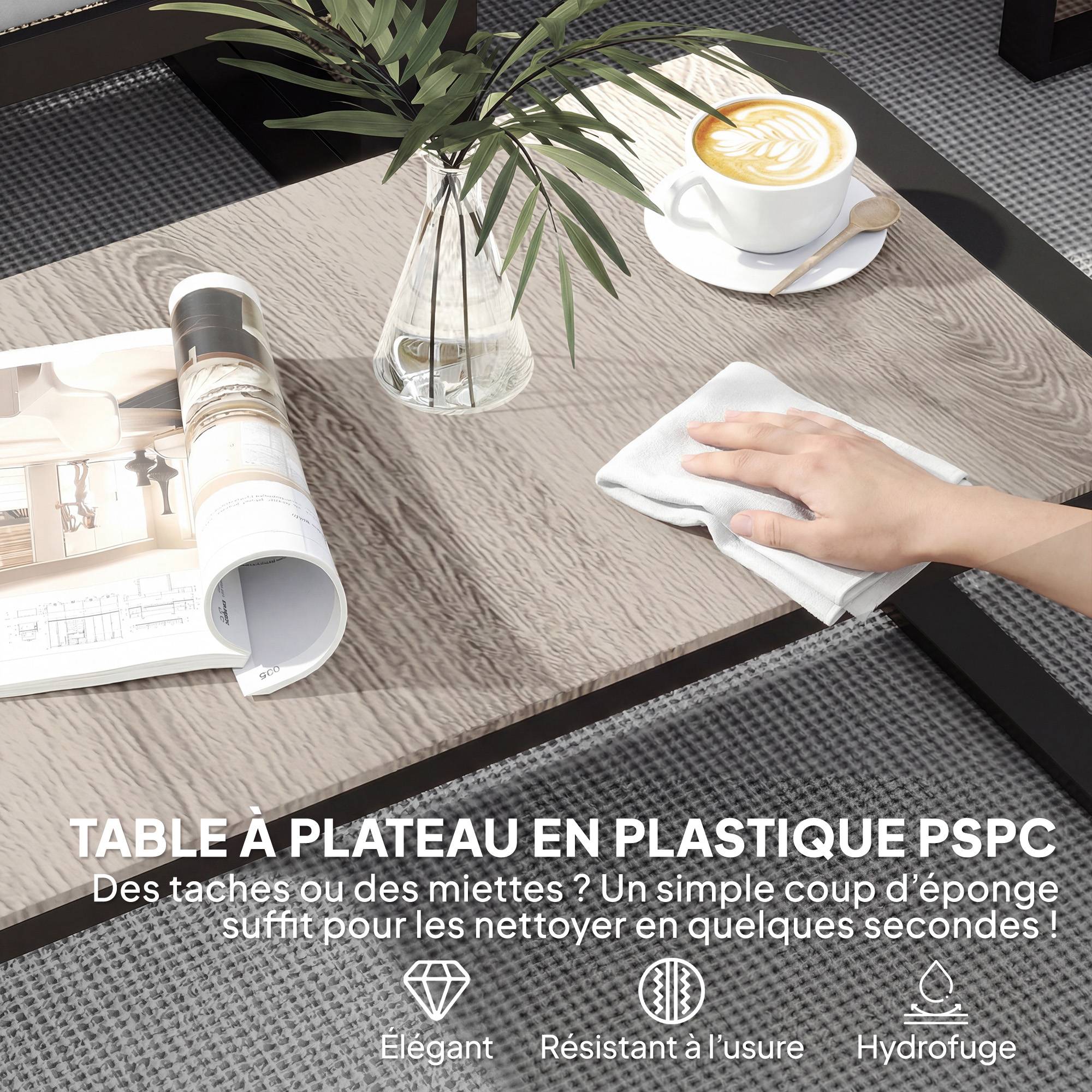 Salon de jardin extérieur d'angle 4 pièces | Mobilier de jardin Gris Foncé Acier, Polyester 247x152x65 cm - Image 8