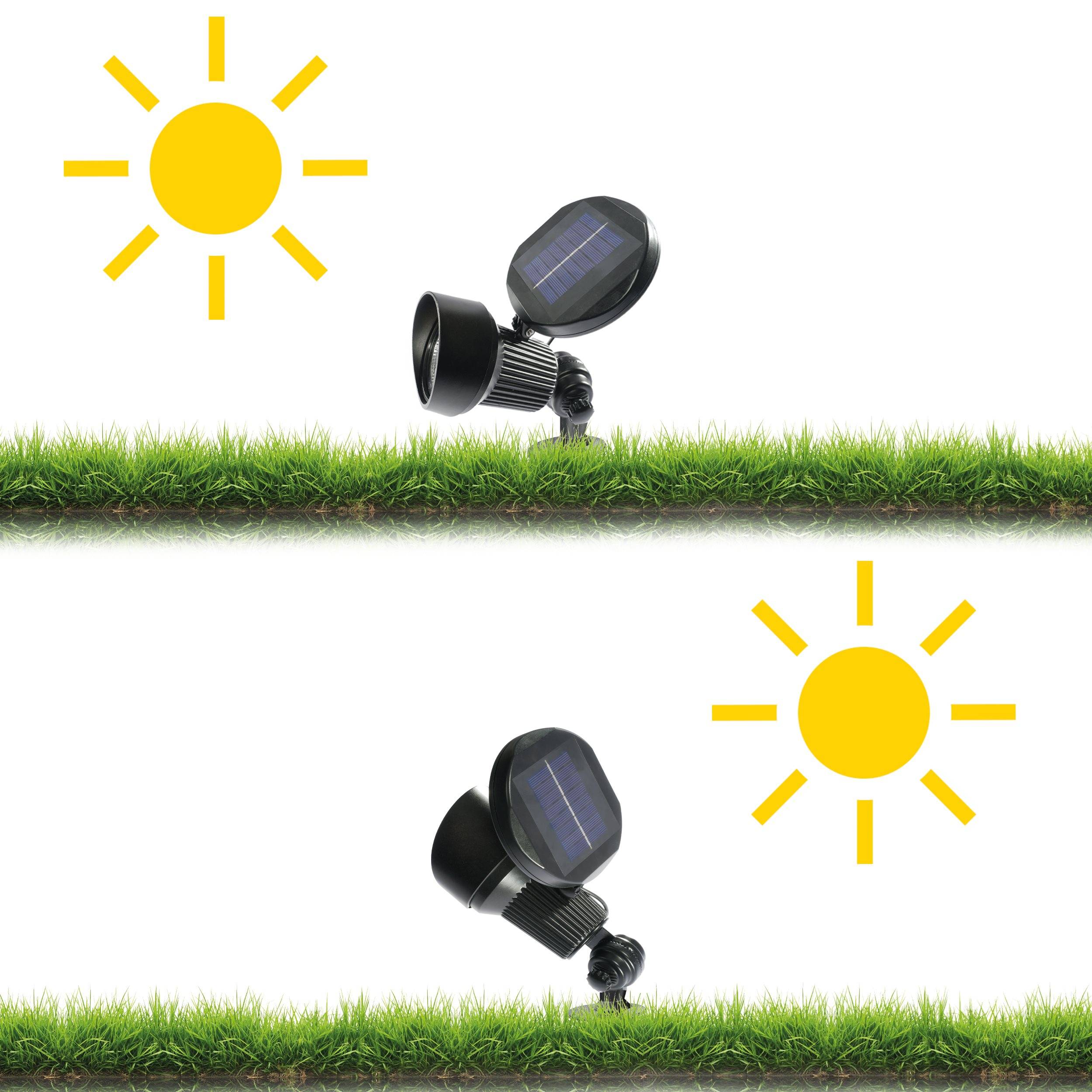 esotec Solarspot SPOTLIGHT blanc froid 6000K AKKU IP44 résistant aux intempéries outdoor 102138 - Image 5