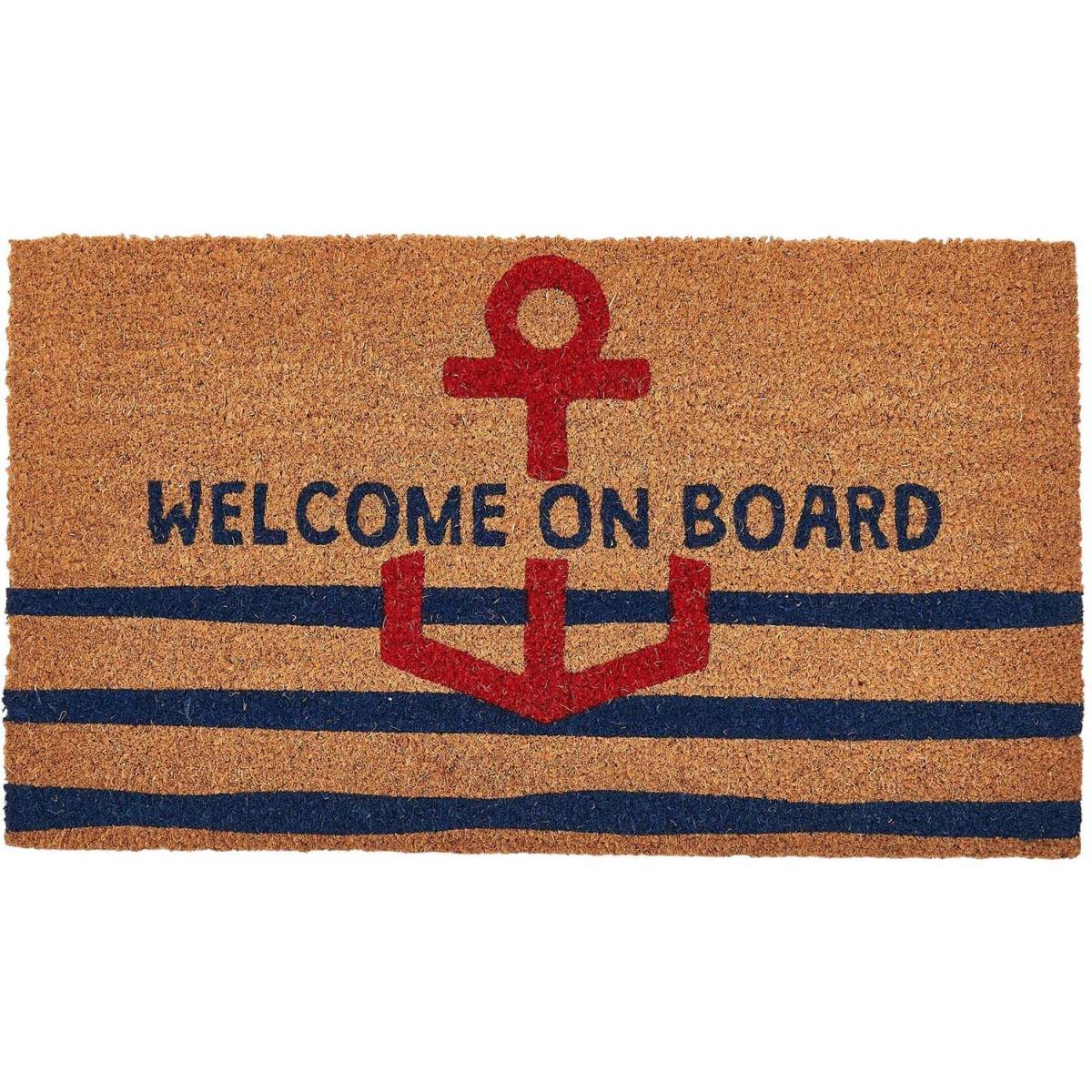 Batela - Paillasson en fibres de coco 70 x 40 cm Welcome on board - Image 1