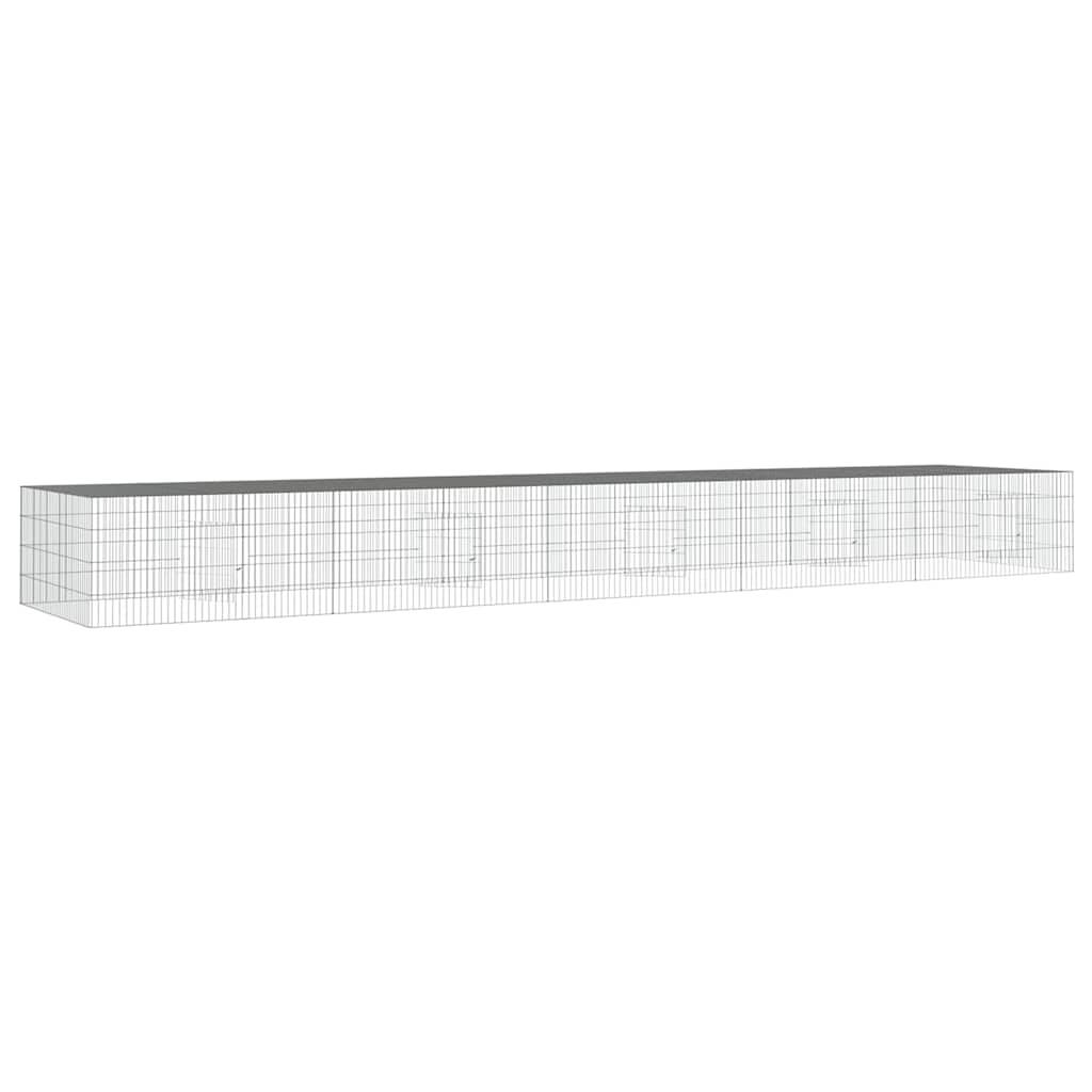 Vidaxl - Cage à lapin 5 panneaux 541x109x54 cm Fer galvanisé vidaXL 171566 - Image 5