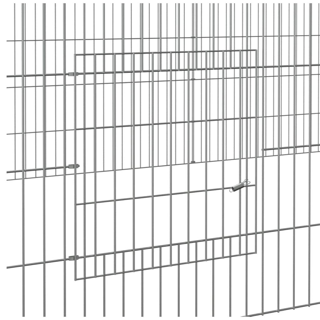 Vidaxl - Cage à lapin 5 panneaux 541x109x54 cm Fer galvanisé vidaXL 171566 - Image 4