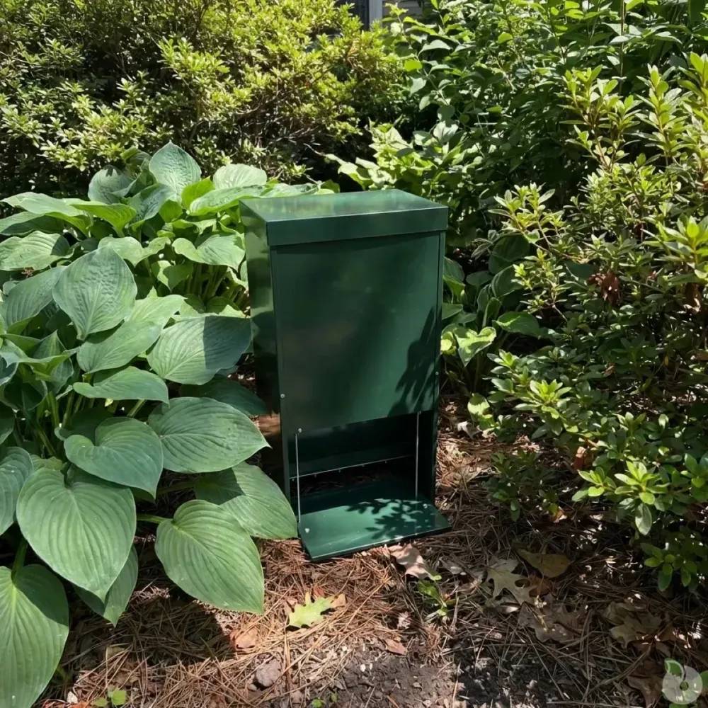 Autre - Mangeoire anti-nuisible 12 kg thermolaquée vert - Image 6