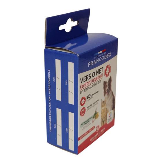 Francodex - Vers O Net 60 comprimés Confort Intestinal Pour chiens et Chats - Image 4