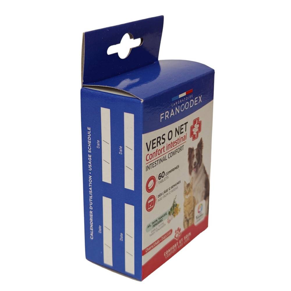 Francodex - Vers O Net 60 comprimés Confort Intestinal Pour chiens et Chats - Image 4