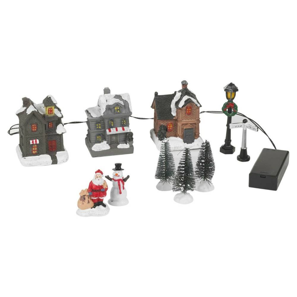 Sans Marque - Figurines lumineuses pour village de Noël - Image 1