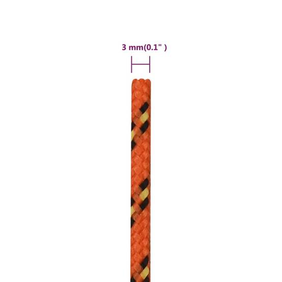 Corde de bateau Orange 3 mm 100 m Polypropylène Maison Chic - Image 6