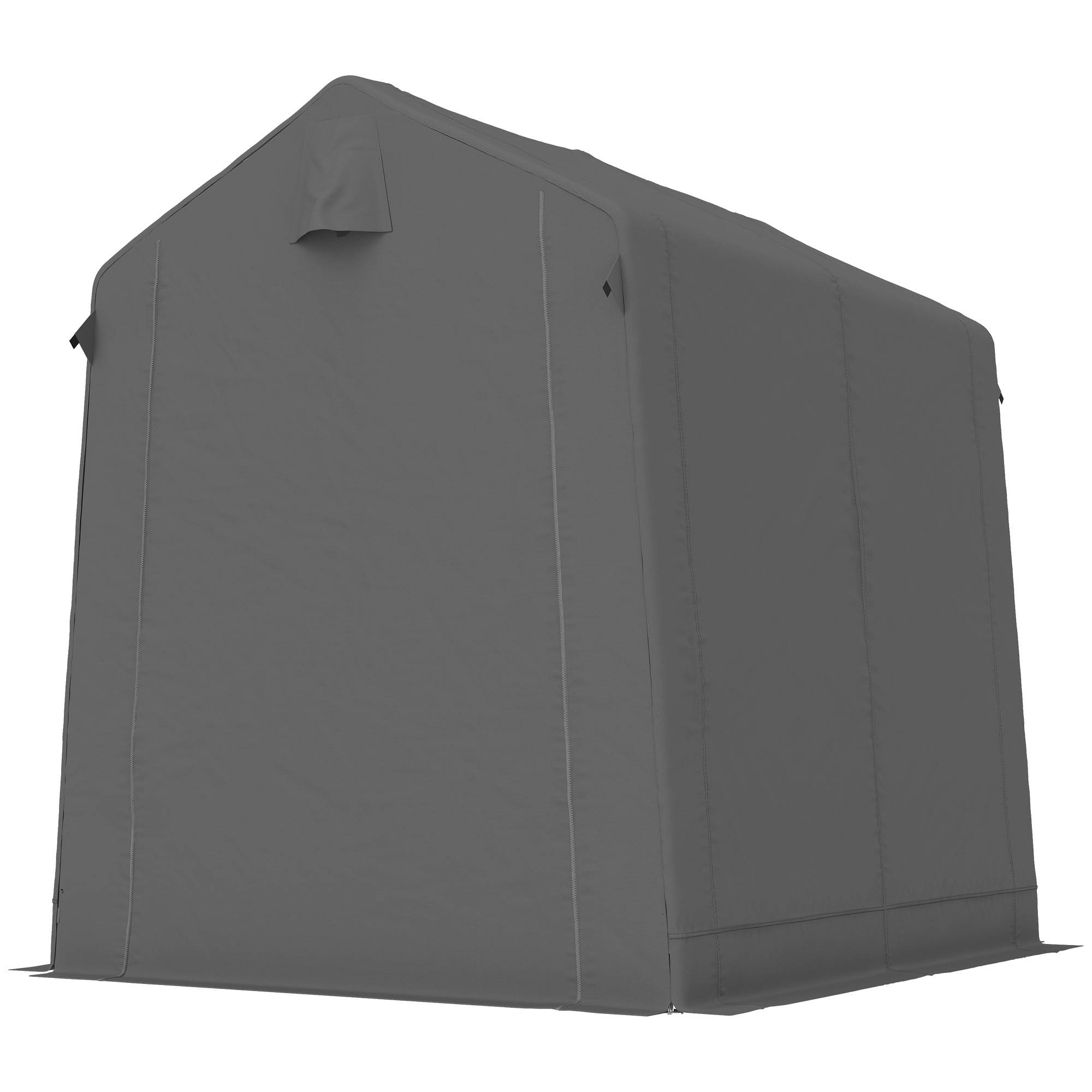 ComfortXL - Tente garage polyester 190 x 230 cm gris foncé pour vélos et outils protection UV - ComfortXL Outdoor Living - Image 2
