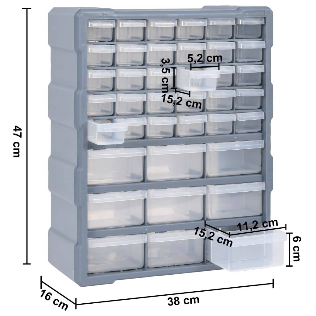 Helloshop26 - Organisateur multi-tiroirs avec 39 tiroirs 47 cm - Image 6