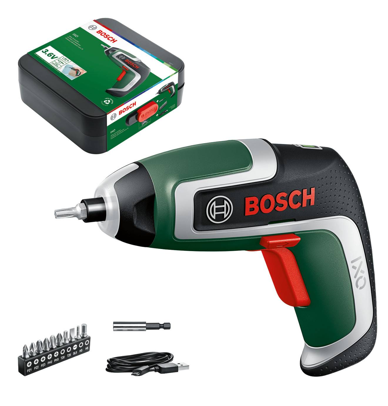 Bosch - Visseuse 3,6V IXO 7 (sans batterie ni chargeur) en coffret - BOSCH - 06039E0000 - Image 1