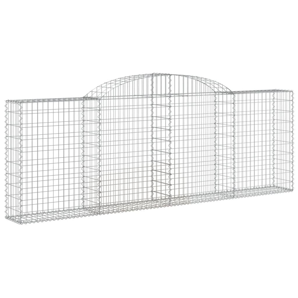 Vidaxl - Paniers à gabions arqués 10 pcs 300x30x100/120 cm fer galvanisé vidaXL 3146534 - Image 4