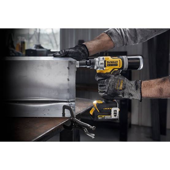 Riveteuse Moteur Brushless XR 18V - 6,4 mm - DEWALT - avec 2 batteries 18V 1.7Ah - chargeur - coffret TSTAK - DCF414E2GT-QW - Image 5