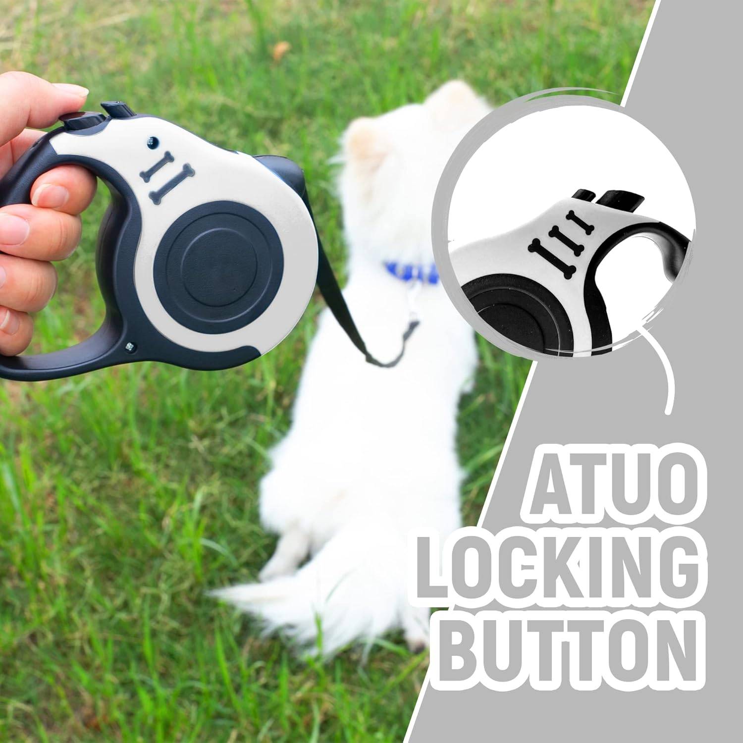 DtopbuyAge - Laisse automatique rétractable pour chien - 3m - Nylon durable DtopbuyAge - Image 3