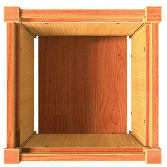 Jardinières 2 pcs bois de pin massif cire marron 40 x 40 x 40 cm - PANGIVO - Image 9
