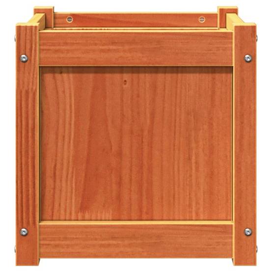 Jardinières 2 pcs bois de pin massif cire marron 40 x 40 x 40 cm - PANGIVO - Image 6