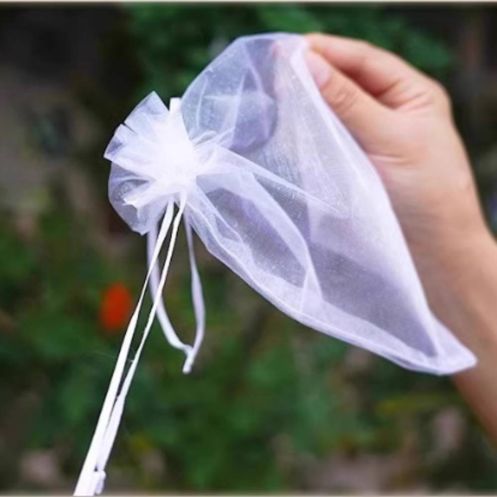 25 sacs en nylon blanc anti-oiseaux et anti-insectes 23x30 cm pour divers fruits MCBOSON - Image 9