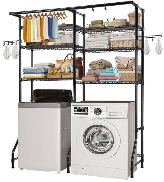 VEVOR Étagère rangement lave-linge/sèche-linge 6 niveaux, étendoir, 2 rangées. - Image 1