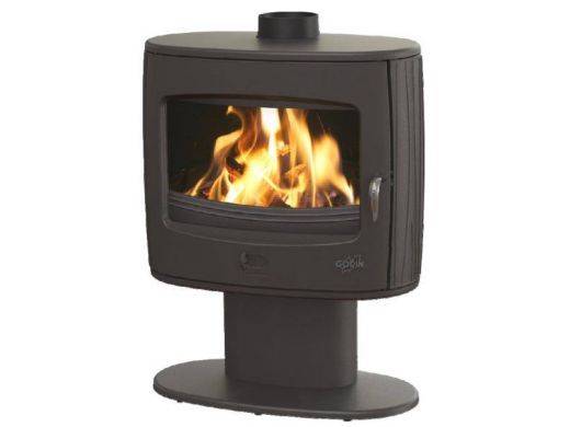 Poêle bois bûche GODIN Eliot 8Kw - Anthracite - 388131 - Image 1