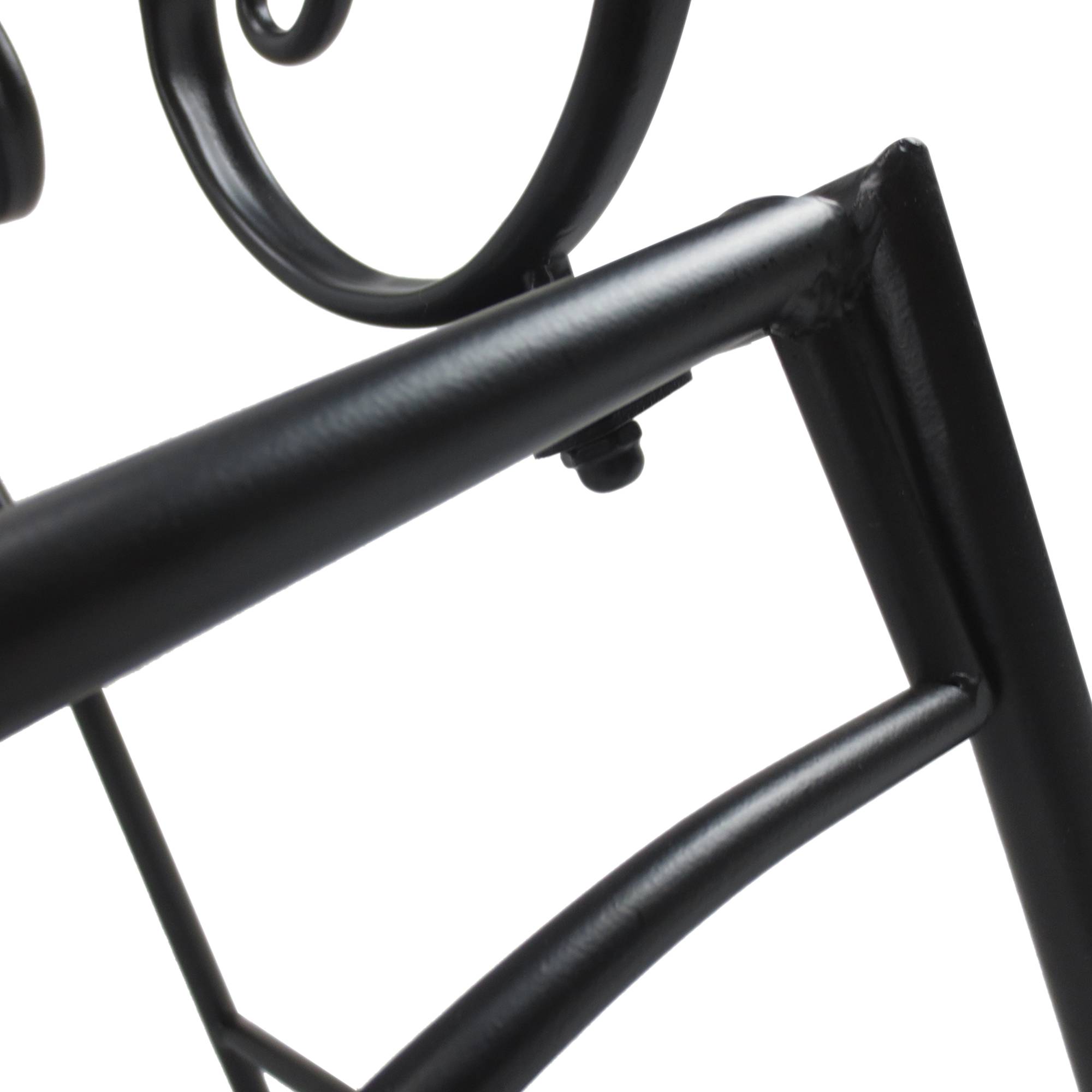 ComfortXL - Banc de jardin 2 places métal extérieur anti-rouille style vintage noir 107cm - ComfortXL Outdoor Living - Image 8