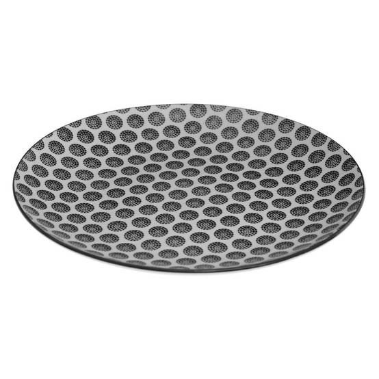 Service de Table 18 Pièces "Bohemia Rond" 27cm Noir - Image 3
