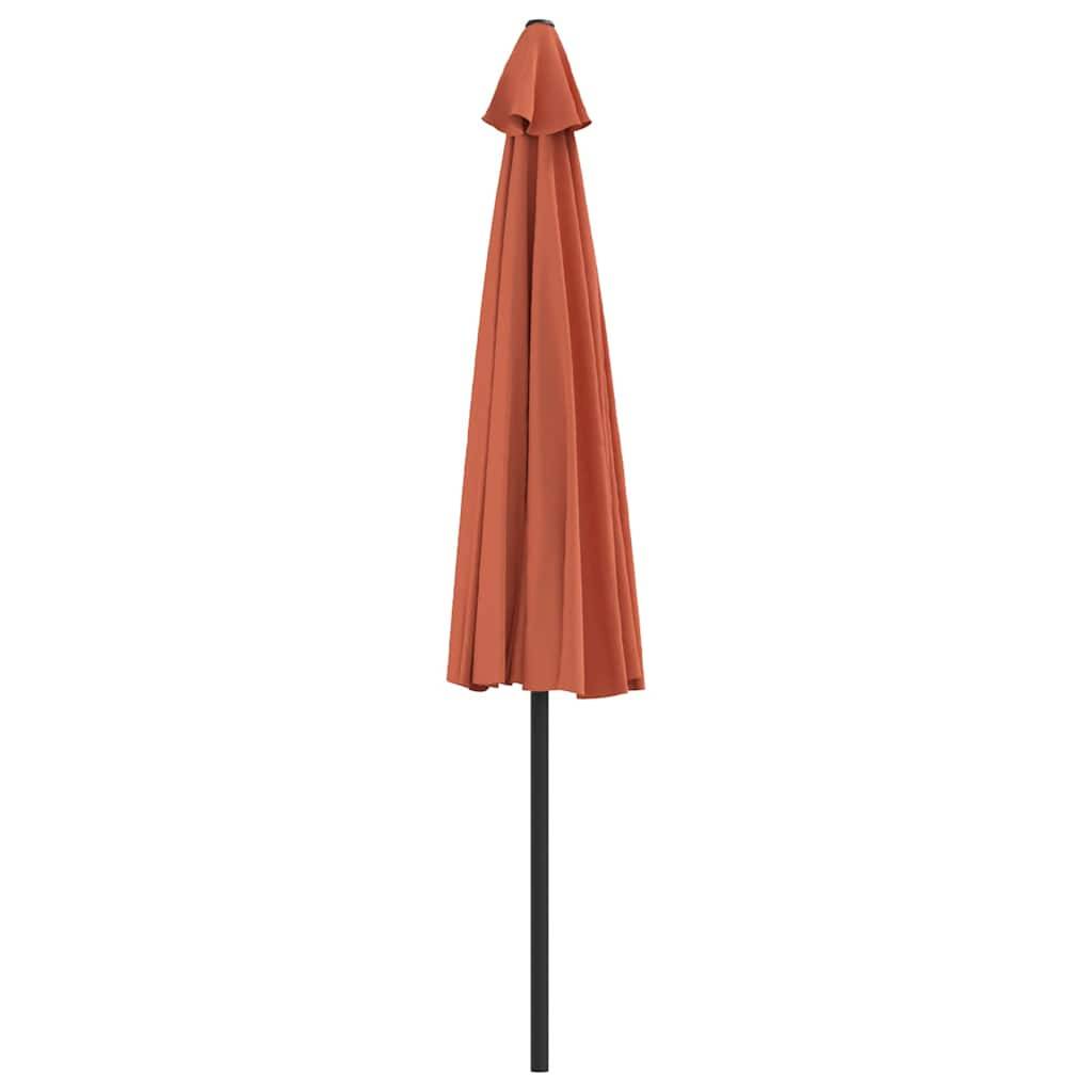 Vidaxl - Parasol de balcon et mât en aluminium Terre cuite 300x155x223cm vidaXL 312503 - Image 8