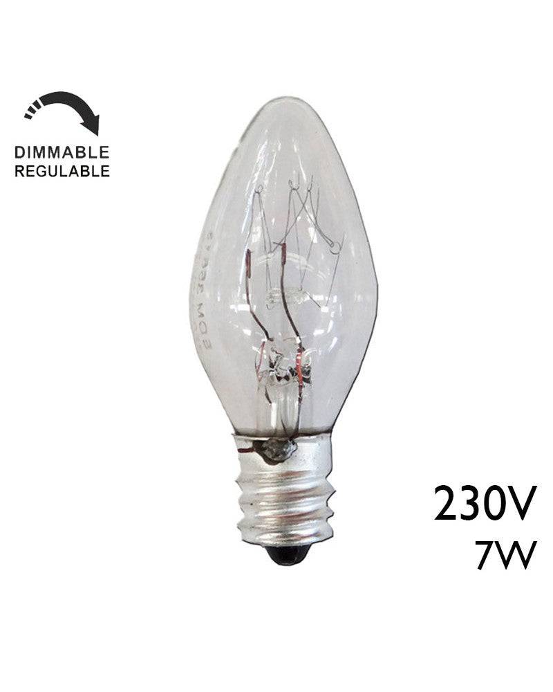 Ampoule Incandescente Bougie-mini Clair 7w E-12 - Image 1