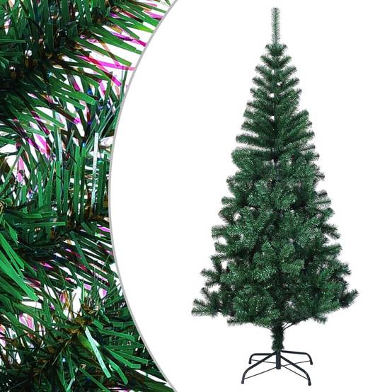 Sapin de Noël - Arbre de Noël artificiel pointes iridescentes Vert 180 cm PVC - Image 2