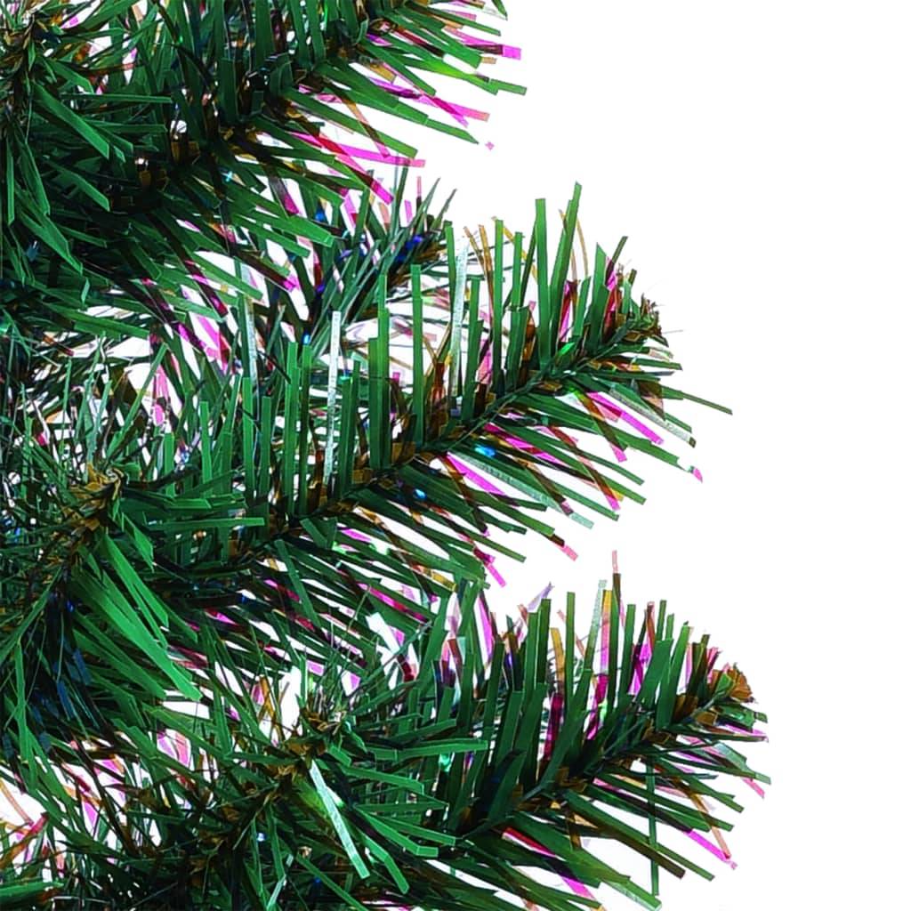 Sapin de Noël - Arbre de Noël artificiel pointes iridescentes Vert 180 cm PVC - Image 4