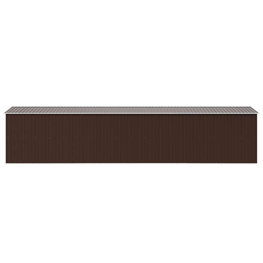 Vidaxl - Abri de jardin Marron 257x990x181 cm Acier galvanisé vidaXL 47039 - Image 7