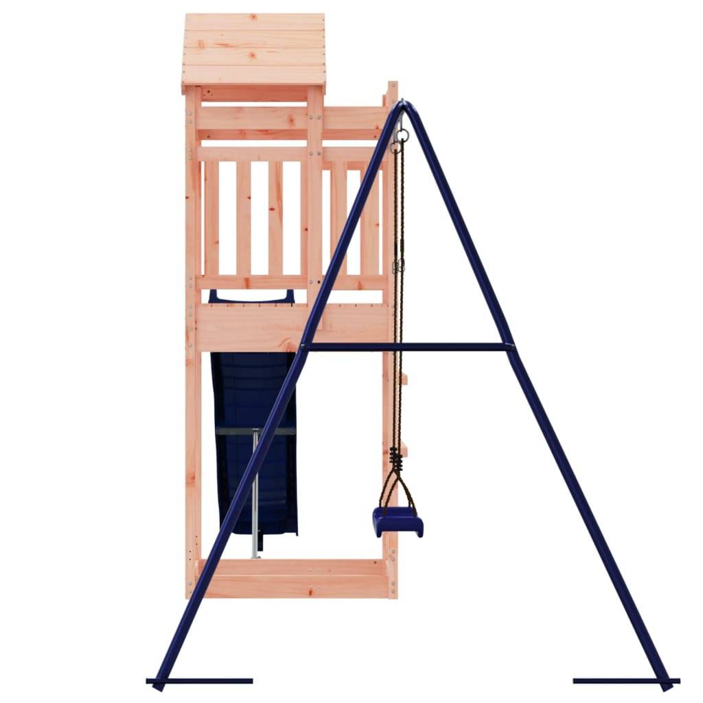 Helloshop26 - Aire de jeux d'extérieur balançoires toboggan portiques robuste jeux jardin 422 x 185 x 238 cm bois massif de douglas - Image 4
