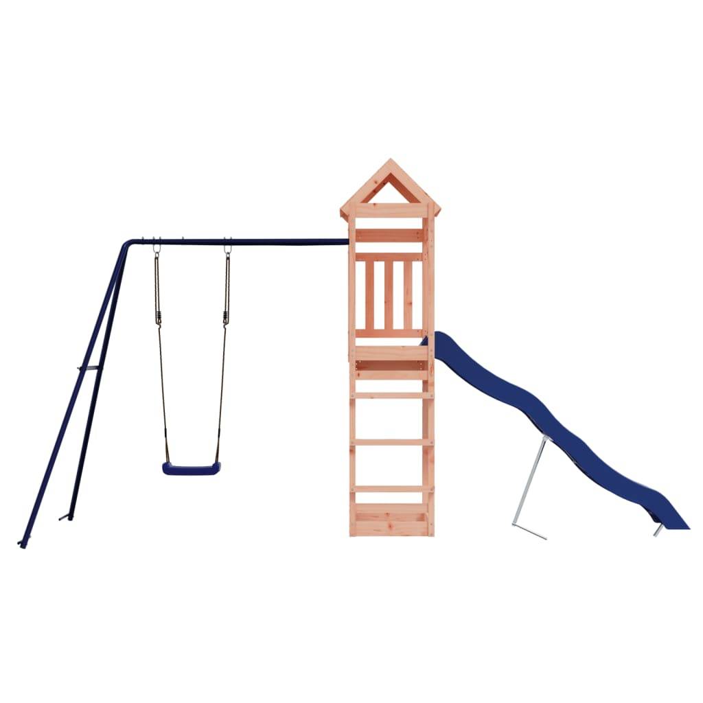 Helloshop26 - Aire de jeux d'extérieur balançoires toboggan portiques robuste jeux jardin 422 x 185 x 238 cm bois massif de douglas - Image 2