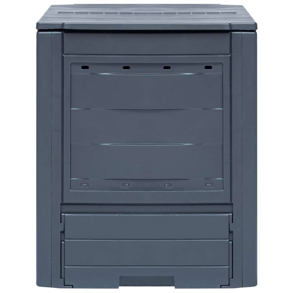 ComfortXL - Lot de 3 Composteurs Jardin Plastique aspect Rotin Très Grande Capacité 780L pour Déchets Verts Gris - ComfortXL Outdoor Living - Image 2