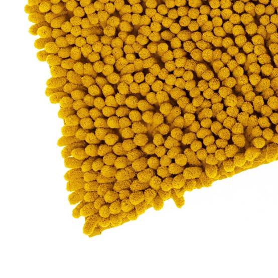 Tapis de Salle De Bain Maxi "Chenille" 50x80cm Jaune - Image 2