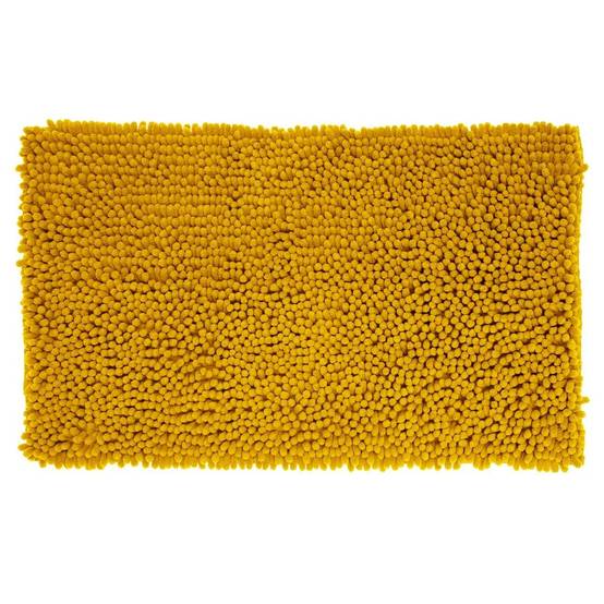 Tapis de Salle De Bain Maxi "Chenille" 50x80cm Jaune - Image 1
