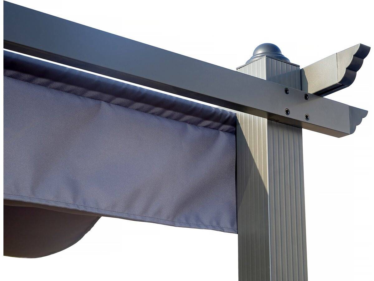 Habitat Et Jardin - Pergola En Aluminium Avec Toit Rétractable - 3 X 4 M - Gris Anthracite -habitat Et Jardin - Image 4