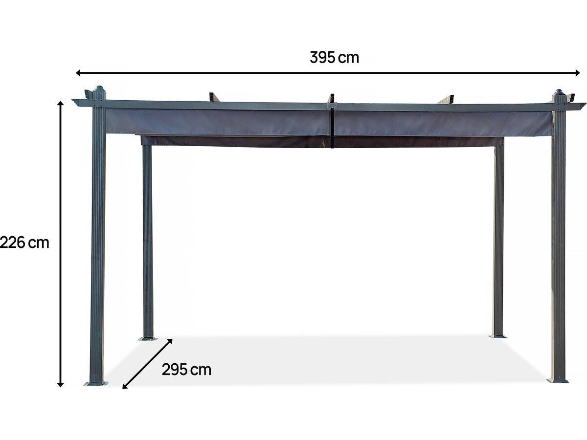 Habitat Et Jardin - Pergola En Aluminium Avec Toit Rétractable - 3 X 4 M - Gris Anthracite -habitat Et Jardin - Image 3